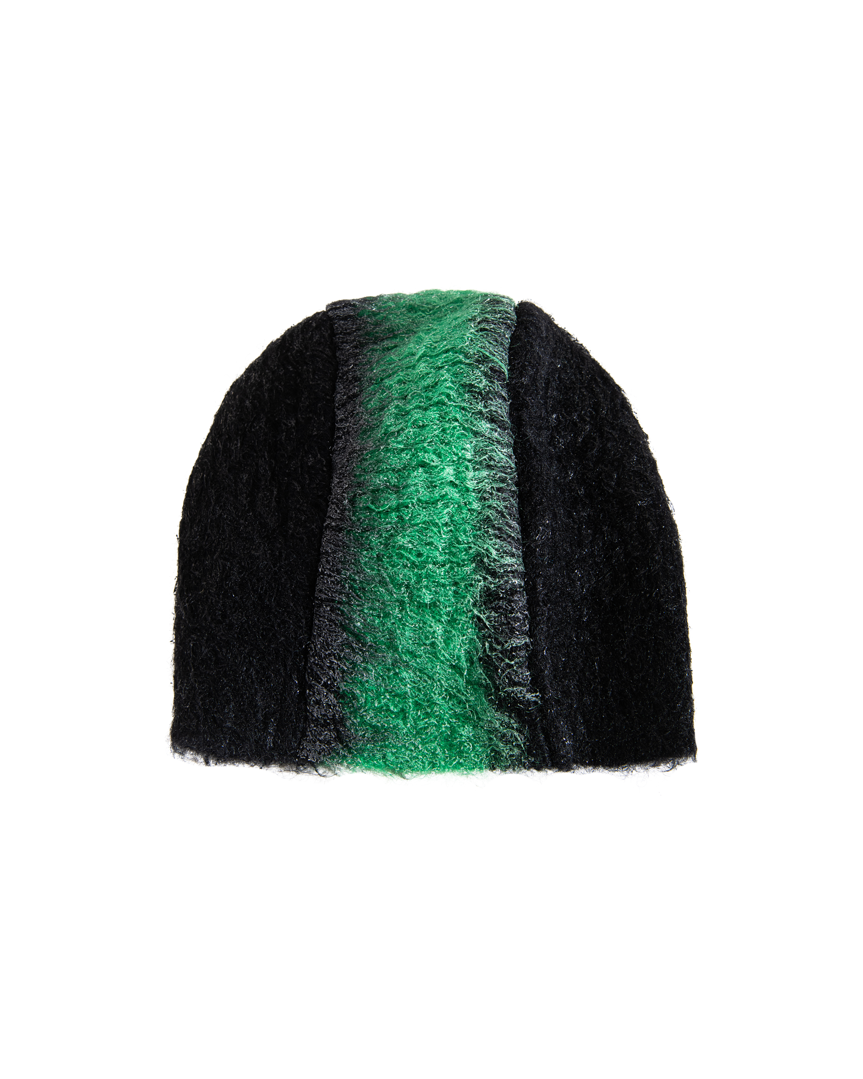 A/W 2007 Black, Green and Purple Stripe Mohair Beanie