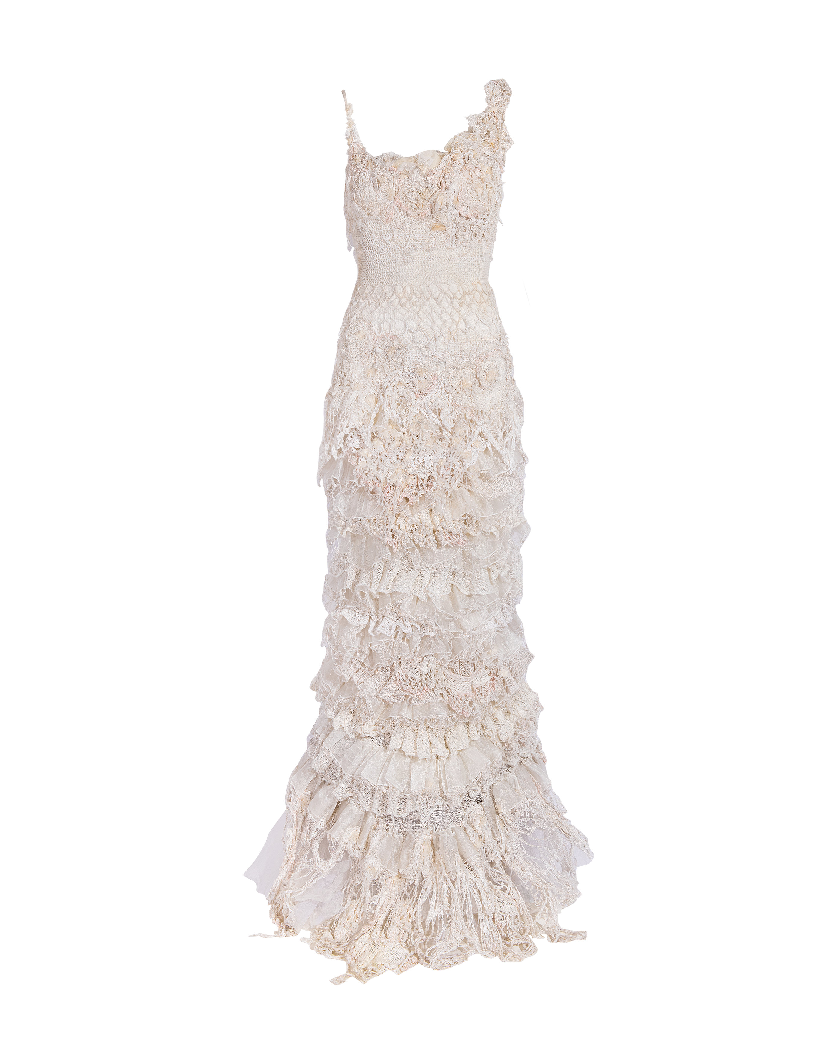 A/W 2008 Ivory Textured Knit Gown