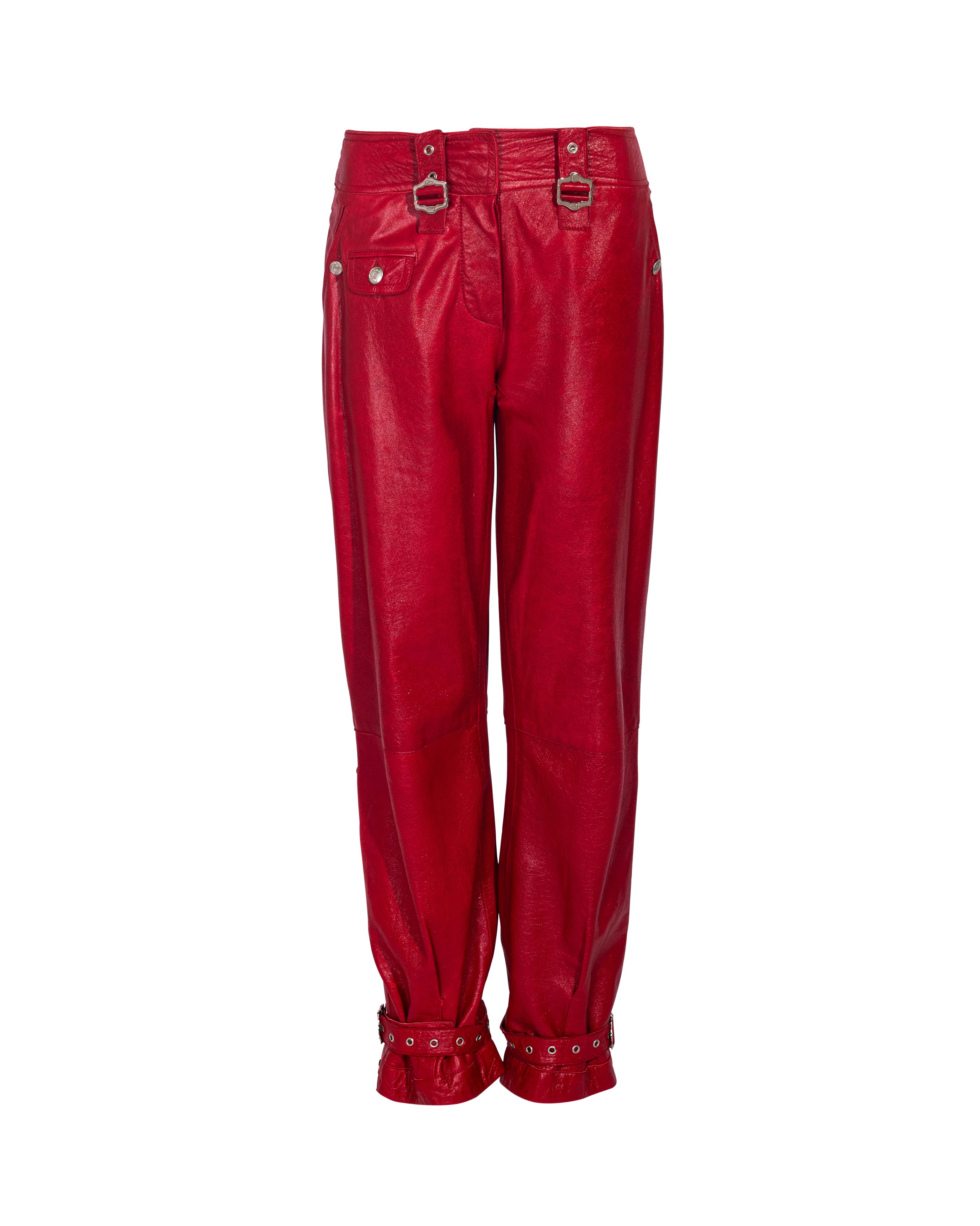 A/W 2003 ‘Hard Core’ Collection Red Leather Pants