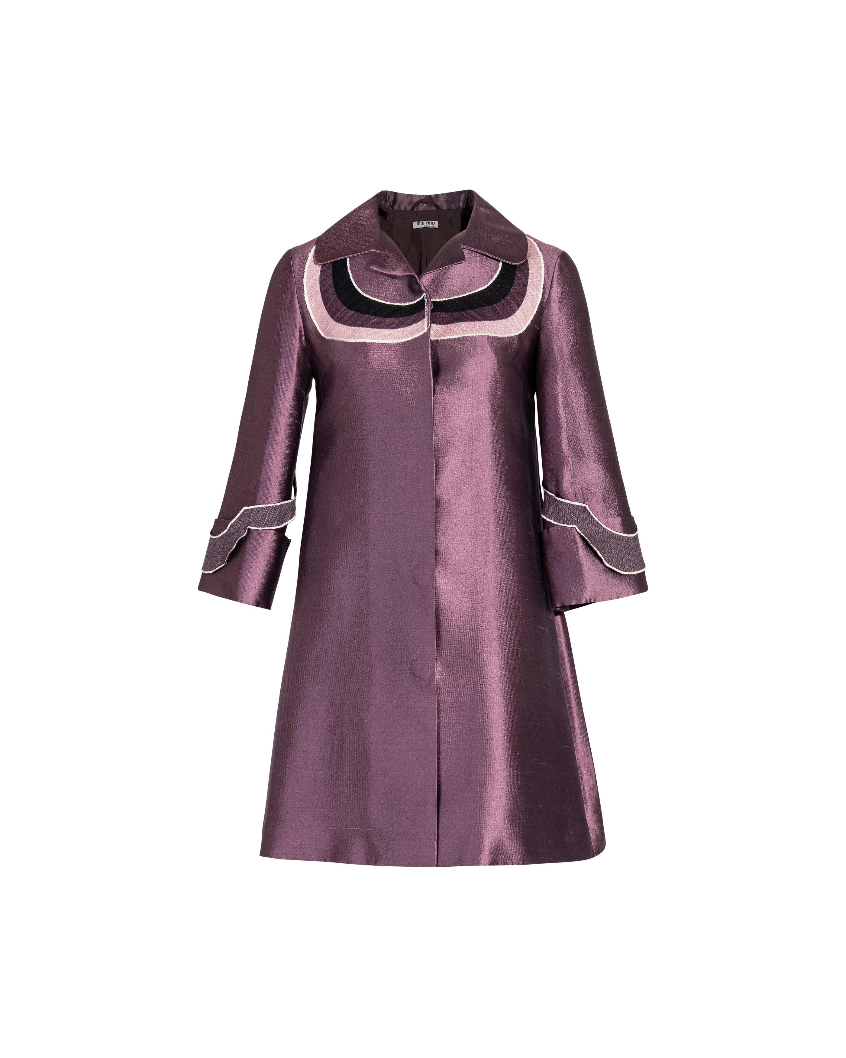 S/S 2005 Dupioni Silk Mauve Coat