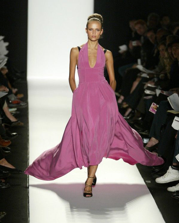 A/W 2005 Fuchsia Pink Silk Halter Gown