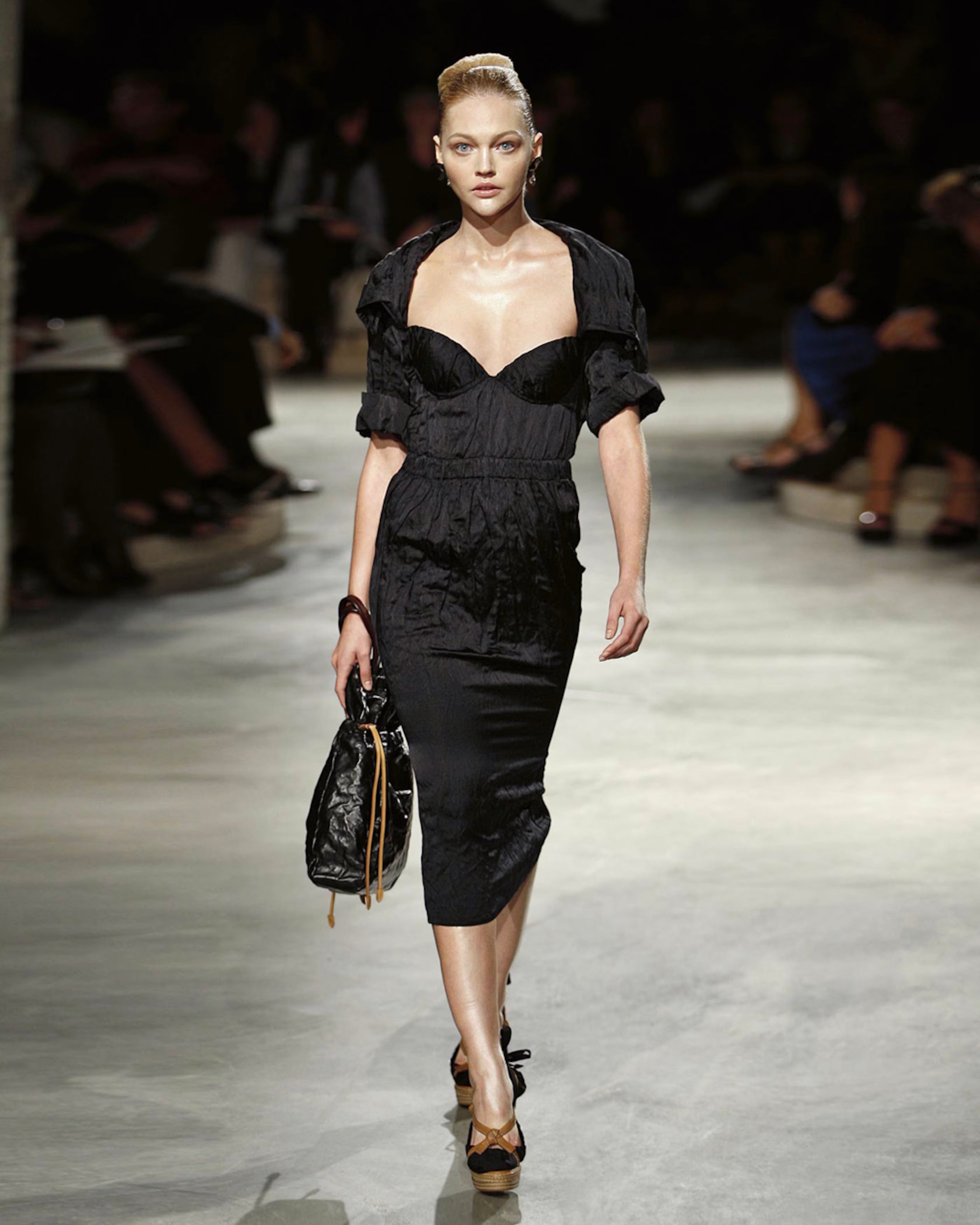 S/S 2009 Black Crinkle Dress