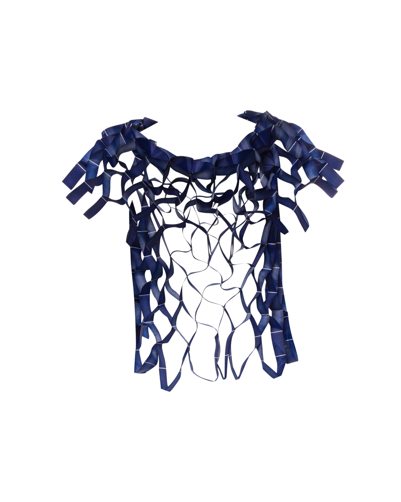 S/S 1991 Blue 3D Cage Top